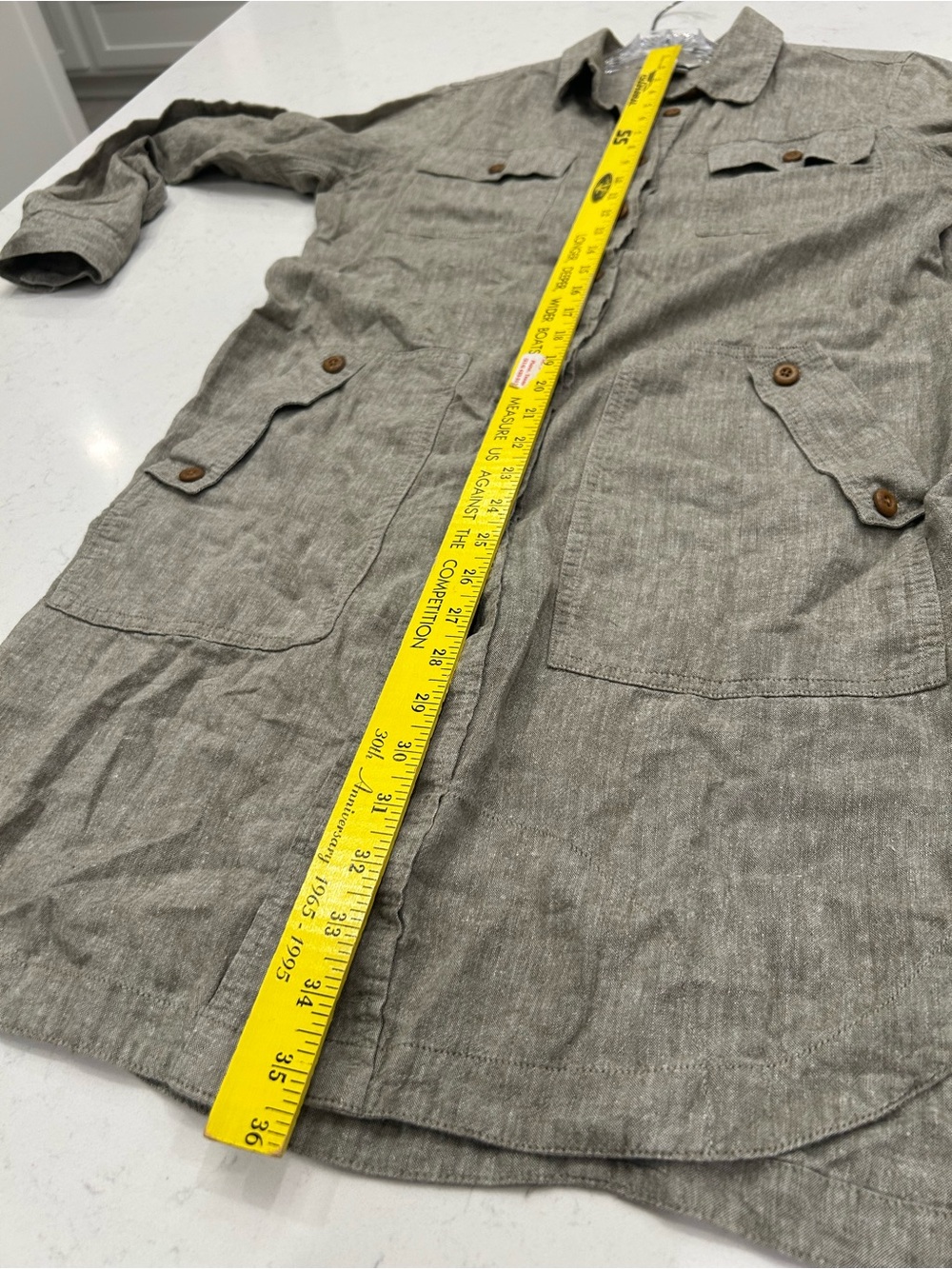 Duluth Trading Co Olive Utility Button-Up Jacket - Picture 7 of 7